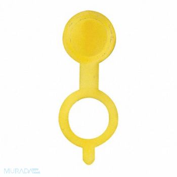 WESTWARD Fitting Cap 90 Deg PP 55/64 L Yllw PK10, 52NZ20