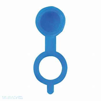 WESTWARD Fitting Cap 65 Deg PP 55/64 L Blue PK10, 52NZ21