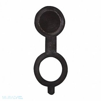 WESTWARD Fitting Cap 45 Deg PP 55/64 L Blk PK10, 52NZ22