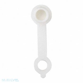 WESTWARD Fitting Cap PP 1-21/32 L White PK10, 52NZ40