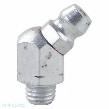WESTWARD Grease Fitting 45 Deg Stl 13/16 L PK10, 52NZ69
