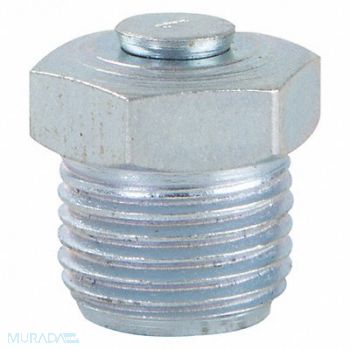 WESTWARD Fitting Straight Stl Zinc Plated PK10, 52NZ76