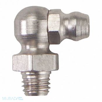 WESTWARD Grease Fitting 90 Deg SS 49/64 L PK10, 52PA04