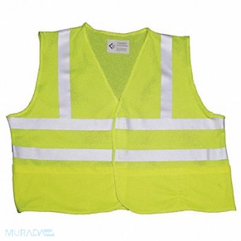 ABILITY ONE K4642 Hi-Vis Vest Fits Chest Size 40 to 44, 52RP86