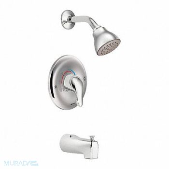 Shower and Tub Kit Moen Round Chrome, 52RP97