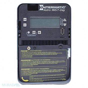 INTERMATIC Electronic Timer Astro 7/365 Days 20A, 52RU59