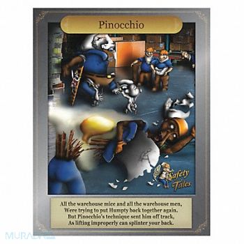 MANCOMM Safety Poster 21 in x 27 in Paper, 52TD65