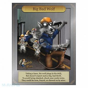 MANCOMM Safety Poster 21 in x 27 in Paper, 52TD71