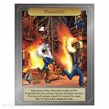 MANCOMM Safety Poster 21 in x 27 in Paper, 52TD76