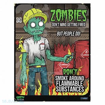 MANCOMM Safety Poster 21 in x 27 in Paper, 52TD82