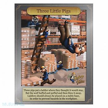 MANCOMM Safety Poster 21 in x 27 in Paper, 52TD67