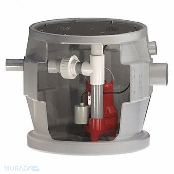 LIBERTY PUMPS 1/2 HP Sewage Ejector Max Head 25 ft, 52TW84