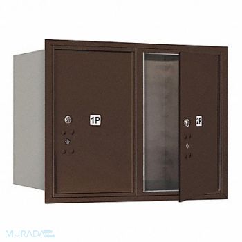 SALSBURY INDUSTRIES Mailbox 4C 23-1/2 H w/2 Parcel Lockers, 52TZ66