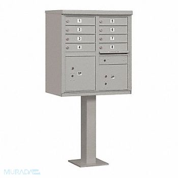 SALSBURY INDUSTRIES Cluster Box Unit USPS 10 Doors 62-3/4 H, 52VF46