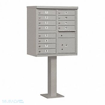 SALSBURY INDUSTRIES Cluster Box Unit USPS 13 Doors 62-3/4 H, 52VF47