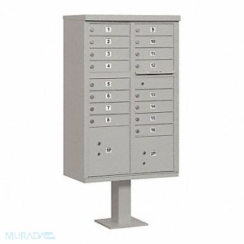 SALSBURY INDUSTRIES Cluster Box Unit USPS 18 Doors 62-3/4 H, 52VF49