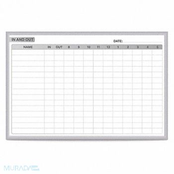 GHENT In/Out Board Silver Frame Color 96-1/2 H, 52VJ95