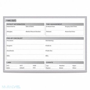 GHENT Time Out Board Magnetic Steel Board 36 H, 52VK04