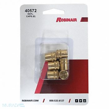 ROBINAIR Brass Caps 1/4 O.D. 3-39/64 L PK6, 52VN83