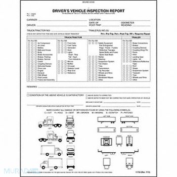 JJ KELLER Detailed Vehicle Inspection Report, 52VP15