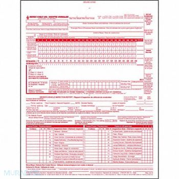 JJ KELLER Canadian Drivers Logbook With Carbon, 52VP49