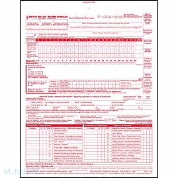 JJ KELLER Canadian Drivers Logbook Carbonless, 52VP62