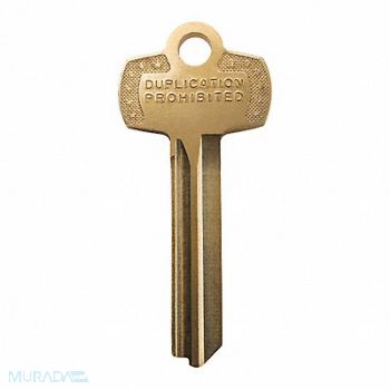 STANLEY Key Blank Keyway L Standard Type 7 Pins, 52VT65