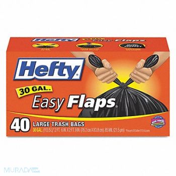 HEFTY Trash Bag 30 gal PK240, 52VZ08