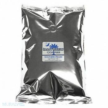 IRON BREW Coffee Southern Pecans Caff Ground, 52WR66