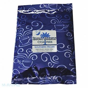 IRON BREW Coffee Southern Pecans Caff Ground PK50, 52WR70