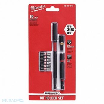 MILWAUKEE Impact Driver Bit Set 1/4 Shank Size, 52WR83