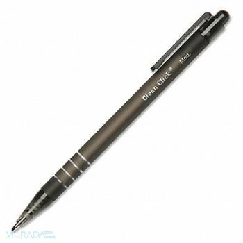 ABILITY ONE Ballpoint Pens 1.0mm Black PK12, 52WY78