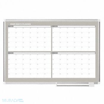 MASTERVISION Dry Erase Board 37-13/16 H 50-13/64 W, 52XG66
