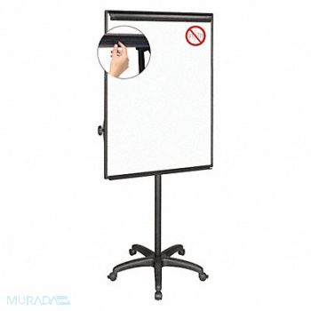 MASTERVISION Dry Erase Board Easel 74-1/2 H 29-1/2 W, 52XG92