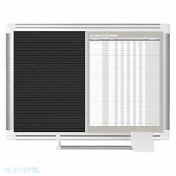 MASTERVISION In/Out Board Gray Frame Color 24 H, 52XH15