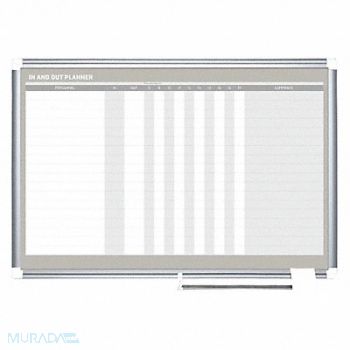 MASTERVISION In/Out Board Gray Frame Color 24 H, 52XH17