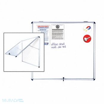 MASTERVISION Enclosed Bulletin Board 38 W 47 H, 52XH28