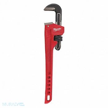 MILWAUKEE Pipe Wrench Ergonomic Serrated 18, 52XH84