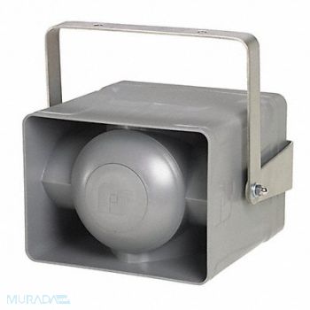 FEDERAL SIGNAL Electronic Siren Gray Voltage 120/240VAC, 52XJ38