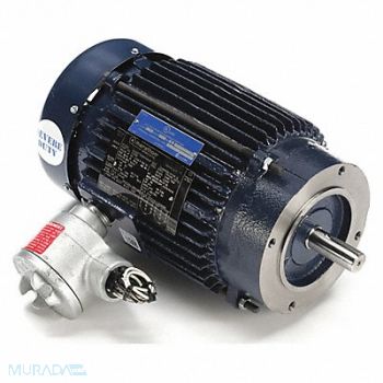 MARATHON MOTORS Motor 1 HP 1765 rpm 143TC 230/460V, 52XR78