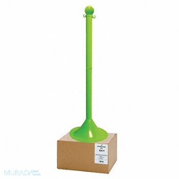 MR. CHAIN Stanchion Post Dia 2 Safety Green, 52YA67