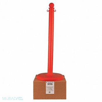 MR. CHAIN Stanchion Post Dia 2-1/2 Red, 52YA71