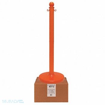 MR. CHAIN Stanchion Post Dia 2-1/2 Safety Orange, 52YA73