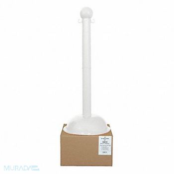 MR. CHAIN Stanchion Post Dia 3 White, 52YA75