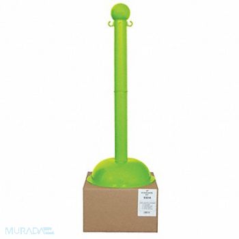 MR. CHAIN Stanchion Post Dia 3 Safety Green, 52YA81