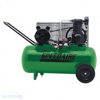 SPEEDAIRE Portable Air Compressor 15gal Horizontal, 52YM09