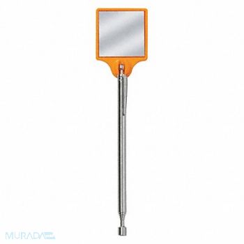 MAG-MATE Inspection Mirror 6-1/4 to 28 L Square, 52YT93