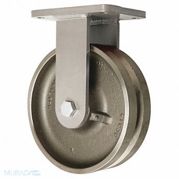 HAMILTON V-Groove Track-Wheel Plate Caster Rigid, 52YU10