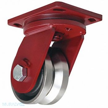 HAMILTON V-Groove Track-Wheel Plate Caster Swivel, 52YU11