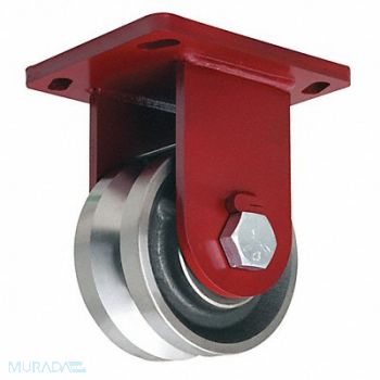 HAMILTON V-Groove Track-Wheel Plate Caster Rigid, 52YU12